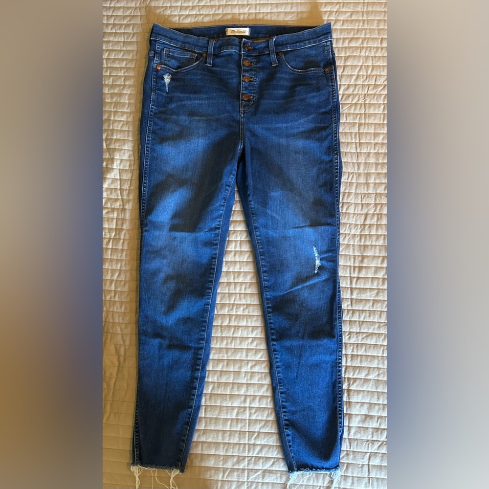 Madewell Women's High-Rise Skinny Blue Jeans